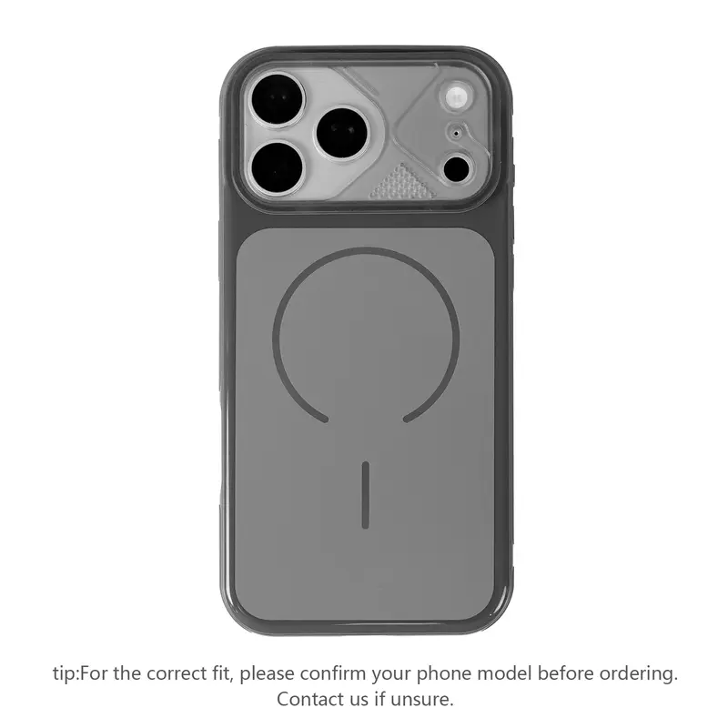 Glossy MagSafe Smartphone Casing - Fashionable, Simple Anti-Drop Design, Lens-Wrapped Protection, Suitable for iPhone 18 17 ProMax,16,15,14,13,12 Cellphone Accessories - ZQ151