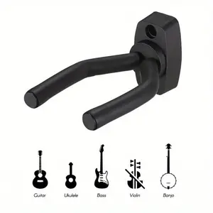 Guitar Hanger, Short Guitar Hook, Wall Mounted Guitar Hanger, Music Accessories for Electric Guitar, Bass, Mandolin, Banjo, Ukulele