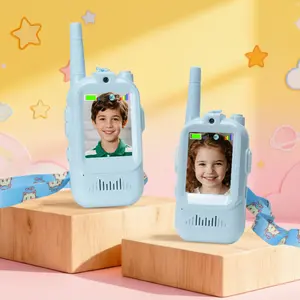 Kids Video Walkie Talkies Toys 2 Pack Long Range Communication with Camera Ideal for 3-12 Year Olds Colorful Audio for Outdoor Indoor Play Holiday Christmas Gifts Video call intercom Christmas Sock Filler