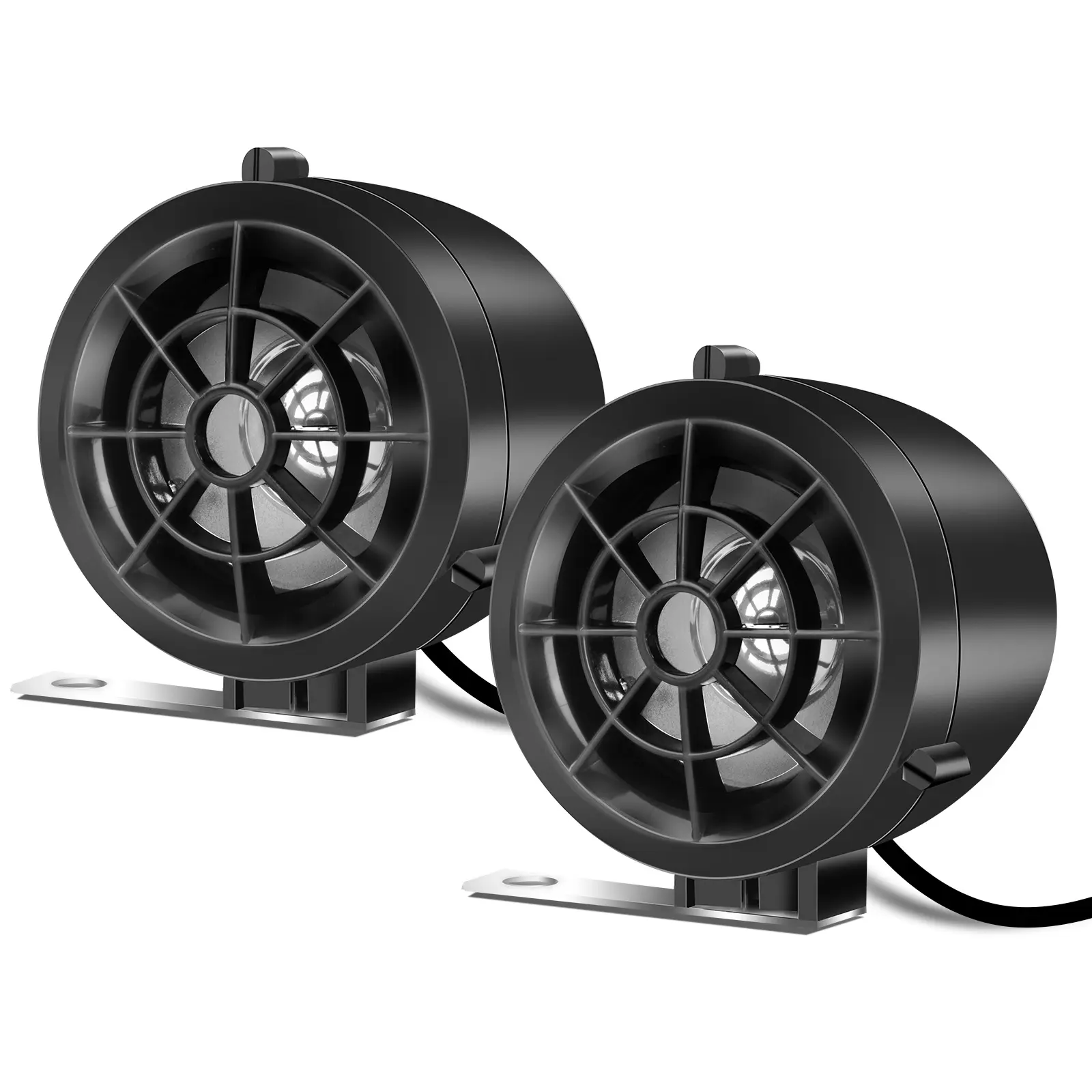 GoHawk Waterproof Bluetooth Motorcycle Stereo Speaker System – 300W Peak, USB & FM Radio