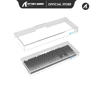 ATTACK SHARK x MAMBASNAKE Acrylic Clear Transparent Keyboard Cover with Dustproof Waterproof Anti-hit Anti-cat Protective Case