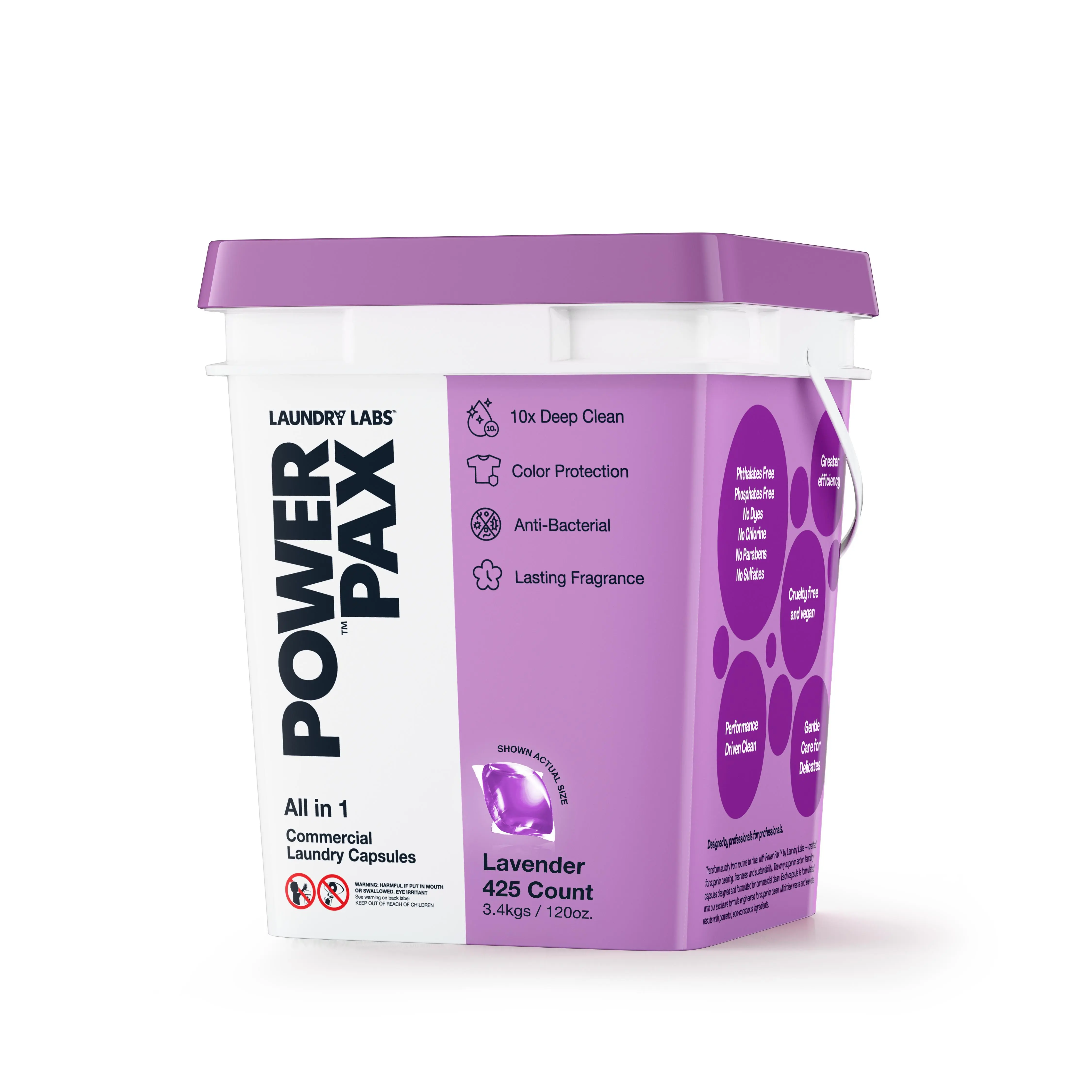 Power Pellets Commercial Laundry Detergent Pods – Lavender Scent