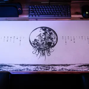 Sleep Token "Eden in Ruin" Deskmat  – XL Gaming Mouse Pad, Desk Mat, Long Desk Mats, Aesthetic Gaming Mousepad, Christmas Birthday Gift Idea, Anime Game Mats, Gaming Mousepad