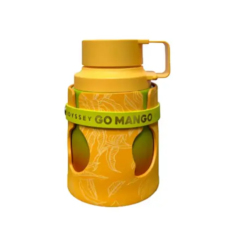 Armaf Odyssey Go Mango Eau de Parfum Spray - 3.4 Oz Aromatic Men's Fragrance, Fresh Fruity Uplifting EDP with Tropical Jasmine, Long Lasting Citrus Aromatic Notes for Smelling Good All Day, Long Lasting Fragrance