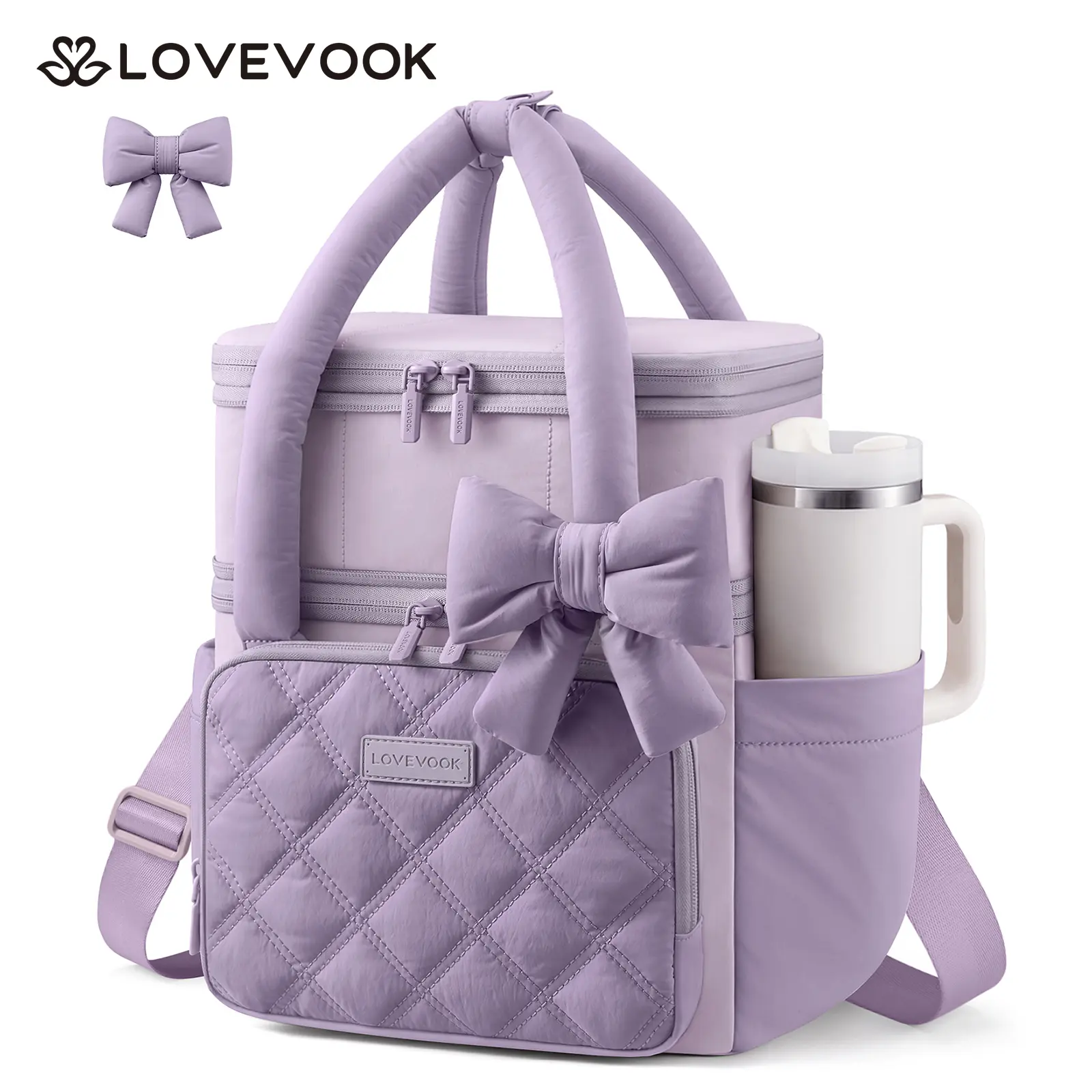 Dark Purple with Light Purple