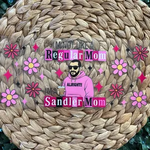 Sandler Mom UVDTF CUP WRAP with Fun Design and Bold Text for Unique Style
