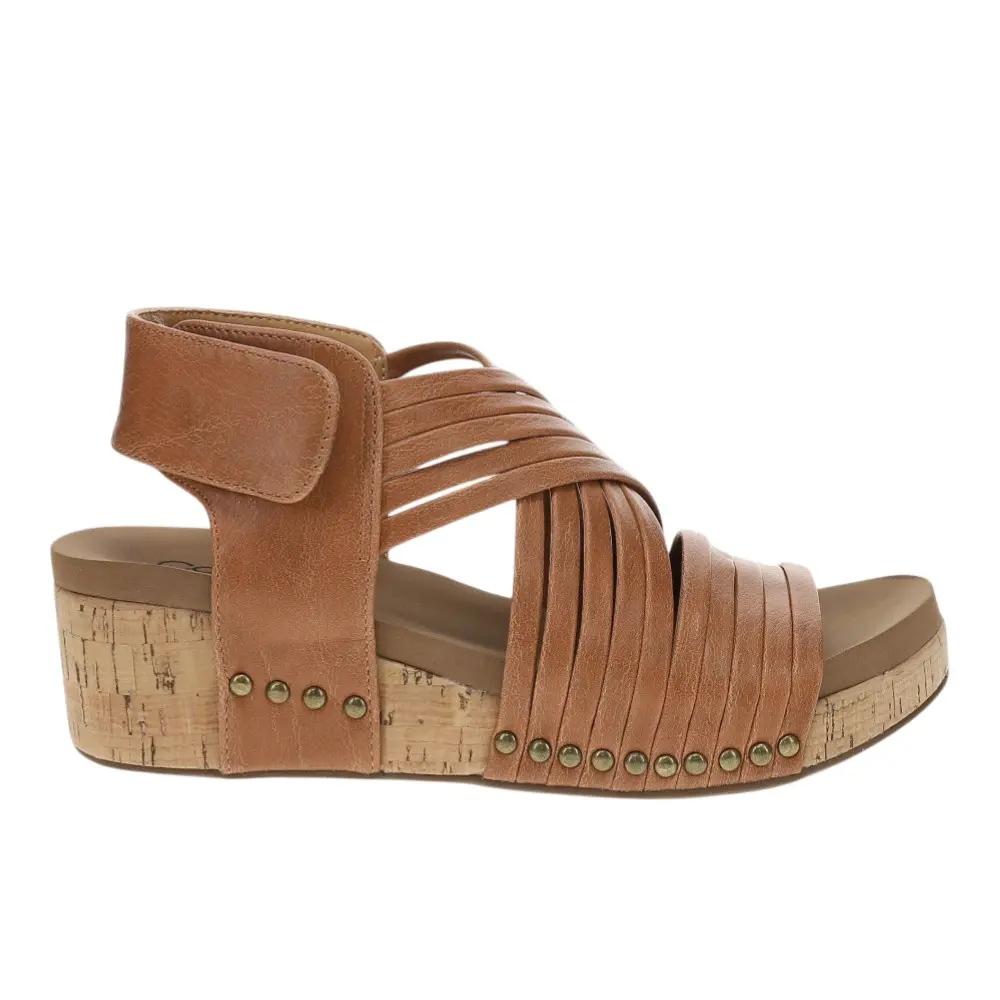 Corkys Womens Good For You  Casual Sandals Casual Mid Heel 2-3" - Brown