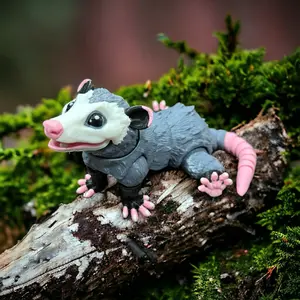 3D printed Articulated Opossum Decor