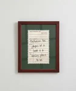 Between The Pages Book Print Library Card Aesthetic Book Lover Wall Art Vintage Cute Reading Quote Bookish Trendy Decor Print