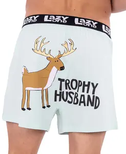 LazyOne | Trophy Husband Men's Funny Boxer - Funny Animal Boxers, Novelty Boxer Shorts, Gag Gifts for Men, Humorous Underwear for Men