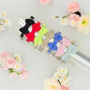 Cute Bowknot Design Pet Collar with Leash, 1 Count Pet Necklace with Leash, Pet Supplies for Small Medium Dogs & Cats