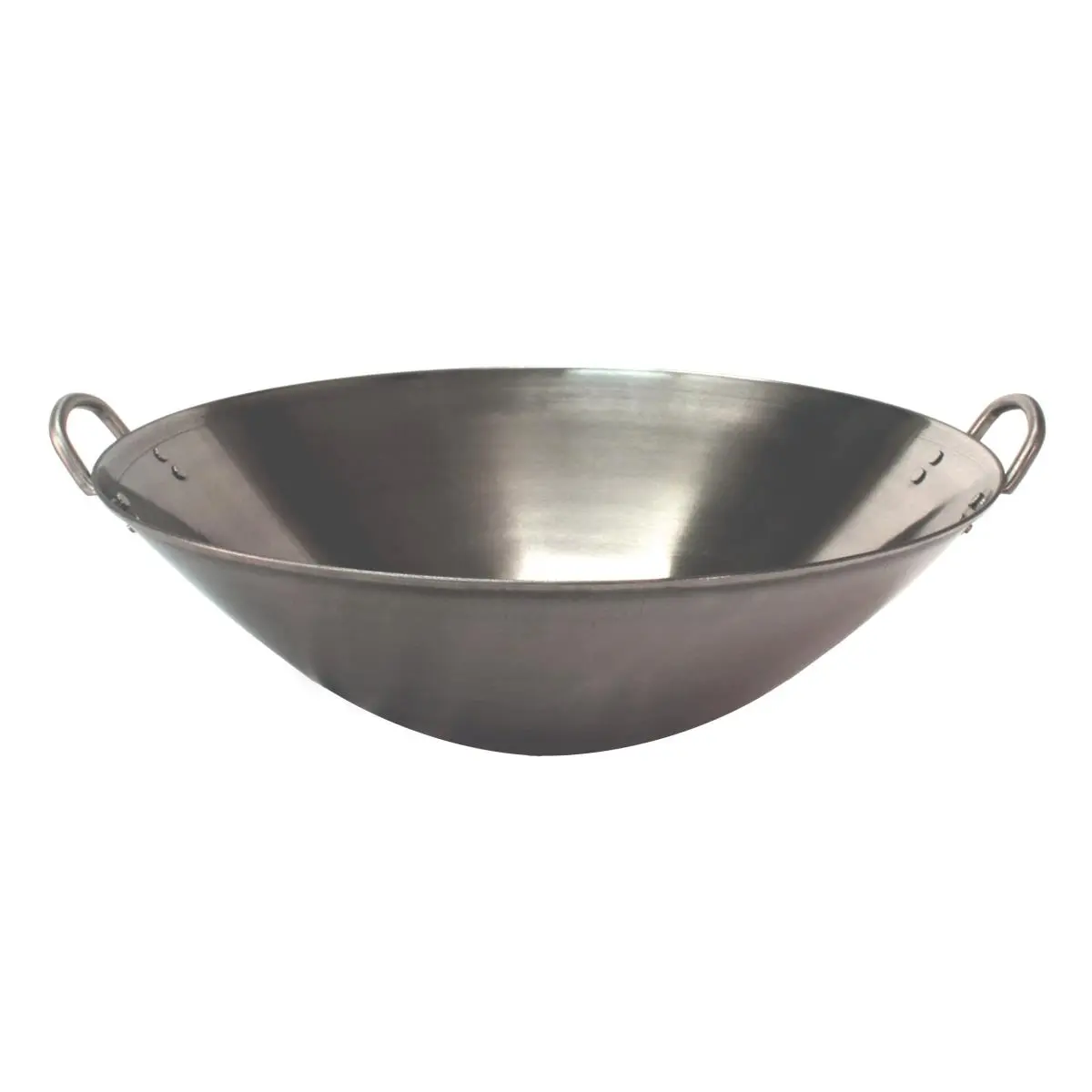 212 MAIN Sturdy 16-in Carbon Stainless Steel Wok - Durable Construction Cookware, Induction & Stove Compatible, Modern Kitchen Essential Pan
