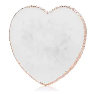 Resin Nail Art Mixing Palette Polish Color Mixing Plate Golden Edge Heart Shape Nail Holder Display Board Cosmetic Nail Mixing Tools
