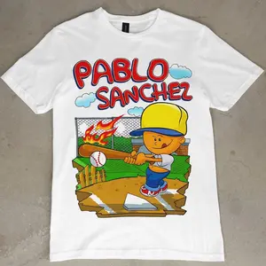 Pablo Backyard Baseball Legend Graphic Tee, Retro Gamer Sanchez Unisex T-Shirt, Gift For Fan
