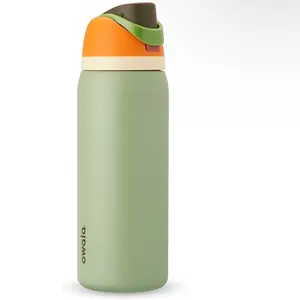 Owala FreeSip Insulated Stainless Steel Water Bottle with Straw, 32oz - Ideal for Travel - Flasks, Drinkware Bottled Portable Washable Reusable