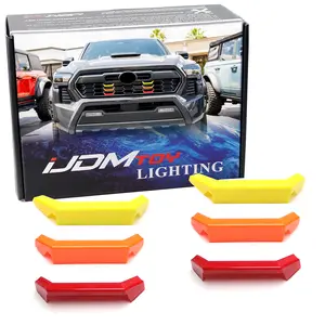 iJDMTOY Classic Retro Heritage 3-Color Grille Inserts For Toyota 2024-up Tacoma TRD Sport