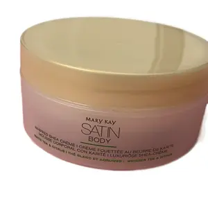 Mary Kay Satin Body White Tea & Citrus Whipped Shea Creme 4oz - Luxurious Body Cream for Soft Skin Care Moisturizers - Calming Daily Essence Gentle Soothing Moisturizing Hydrating - Moisture
