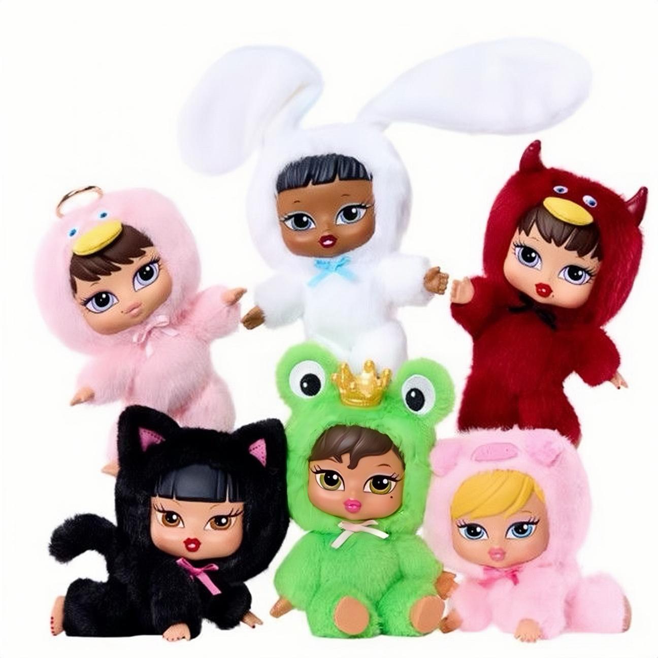 Rumi MGA Bratz "Bratziez" Mystery Plush Blind Box - Iconic Sassy Animal Onesie Stuffed Doll - Collectible Mini Fashion Figure for Y2K Aesthetic & Gift