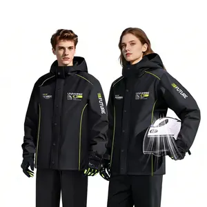 Unisex, Couple's Style, Windproof and Raincoat Set, Suitable for Daily Commuting, Dating, Outdoor Hiking, Fishing, Mountaineering, and Outdoor Work. Durable, Breathable Mesh Lining Prevents Sweatiness, Built-in Storage Pocket, Reflective Strips