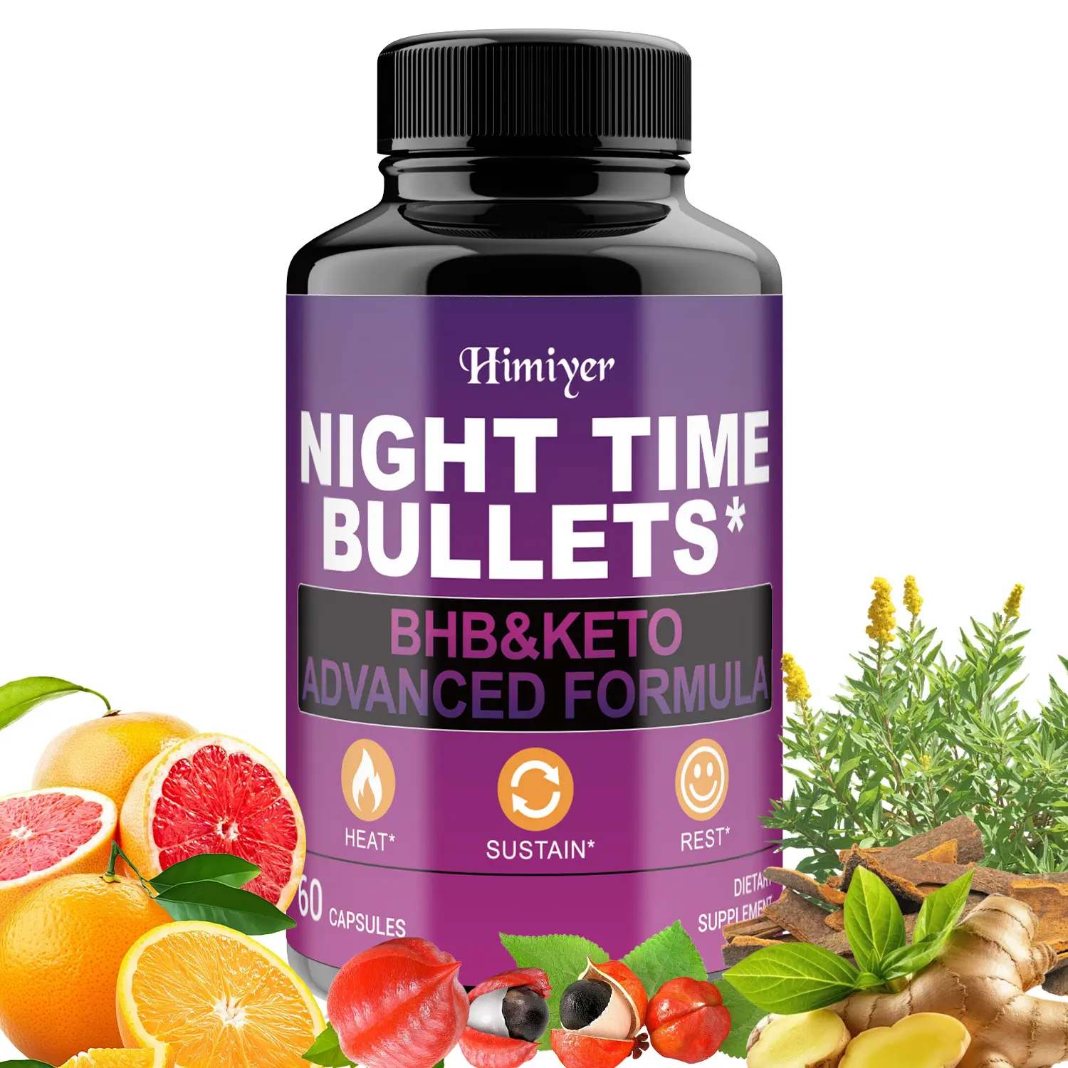Night Time Antioxidant Wellness Capsules - Super Evolution Nutrition Supplement with Natural Ingredients, Green Coffee Beans, Lemon Mint, and Semperflorens