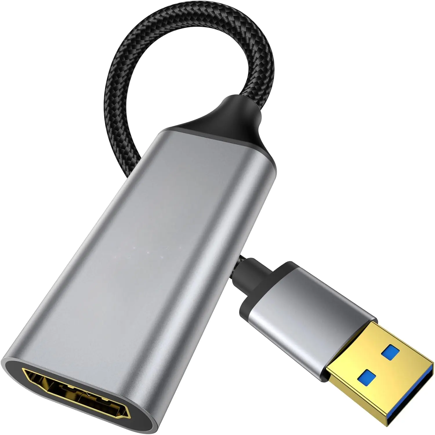 USB to HDMI Adapter, 1080P@60Hz USB 3.0 Male to HDMI Female Multi-Display  Converter Suitable for MacOS Windows 7/8/10/11