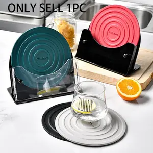 Silicone Pot Holder Trivet Mat, Heat Resistant Non-Slip Kitchen Mat for Hot Pots & Pans, BPA Free & Dishwasher Safe