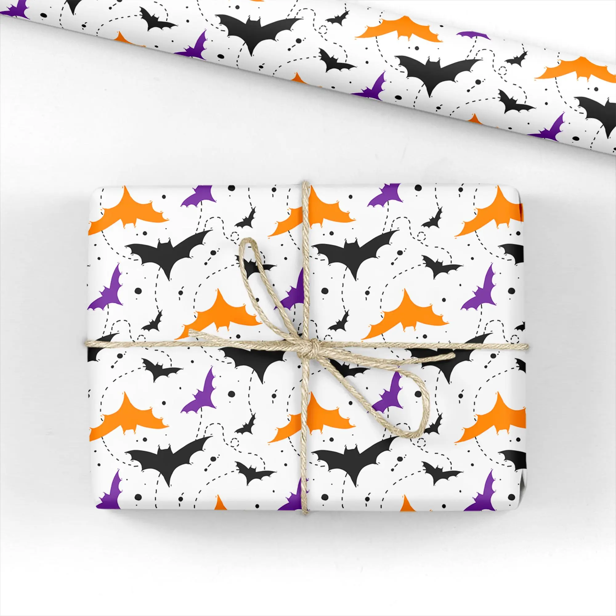 Halloween Bats Gift Wrap, Luxury Wrapping Paper