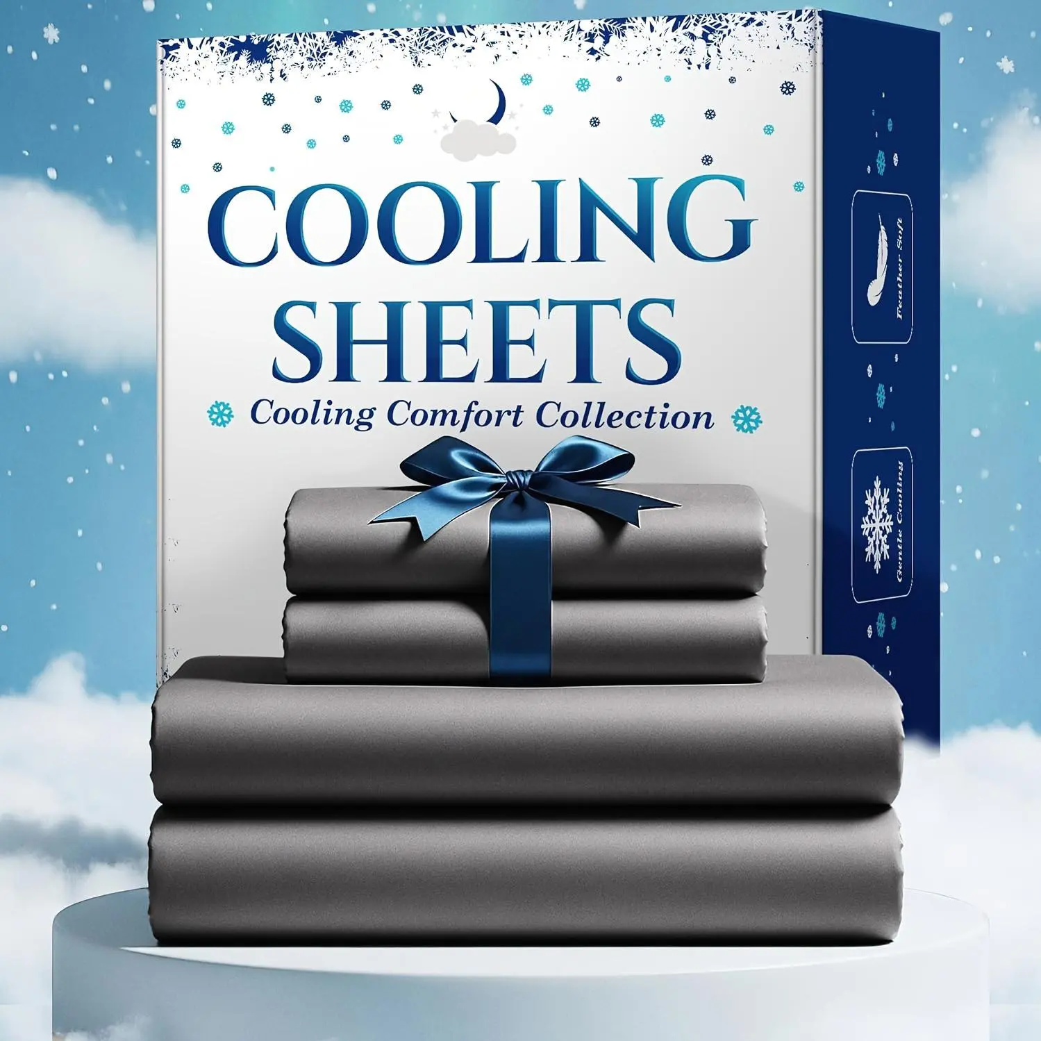 4pcs Cooling Bamboo Bed Sheet Set, Kids 4000 TC Extra Deep Pocket 20 Inch Bed Sheet, Luxury Soft Hotel & Cooling Sheet Set For Hot Sleepers, Wrinkle & Shrink Resistant, Fitted Sheet+Flat Sheet+Pillowcases, Twin/ Full/ Queen/ King, Best Summer Choice, Cool