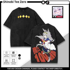 Oguri Cap Uma Musume Graphic Tee Tanktop Sweartshirt Hoodie featuring Double-Sided Print Wash T-shirt Menswear Casual men Soft graphic tee Cotton Fabric Top Streetwear graphic tee merch unisex