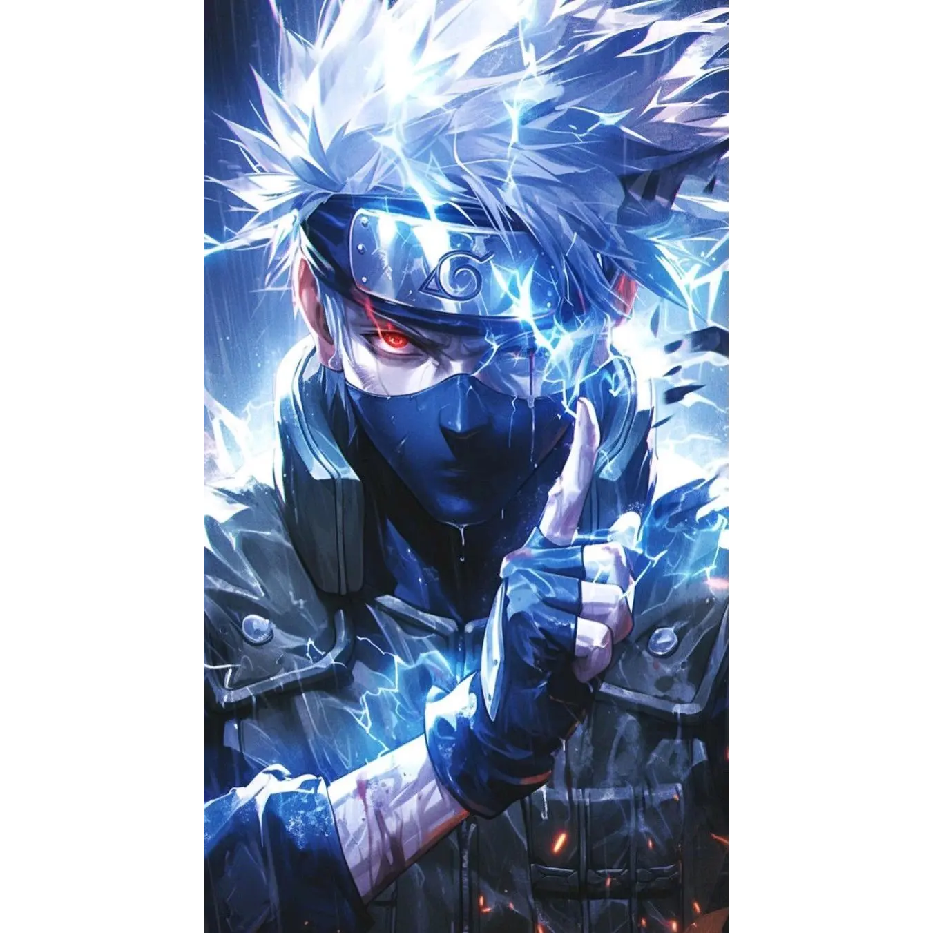 Kakashi Hatake Naruto Shippuden Anime Poster, Hatake Kakashi Sensei Saringan Naruto Anime Posters Decor Photo