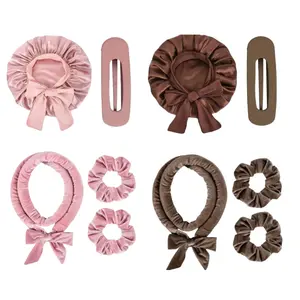 No Heat Curling Iron Set, Heatless Hair Curler, Natural Curls Wake Up Your Hair, Simple Design Highlighting No Heat & Natural Sleep Curls, Single Pack