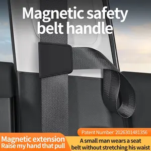 Car Multi-Functional Magnetic Seatbelt Pull Handle, Convenient Entry/exit Aid, Universal Anti-Choke Clip, Car Interior Handrail Tool