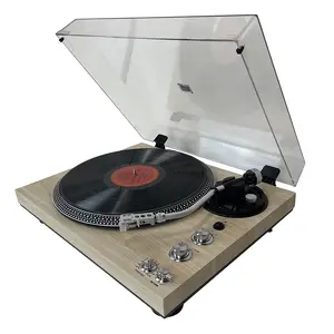 Record Player, Wireless Audio Turntable, Vintage Vinyl Turntable, Belt Drive Turntable, Preamplifier, 33 Or 45 RPM, RCA Line LP Vinyl Record Player