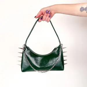 Spiked 3 in 1 Convertible Shoulder Bag by Wicked Misfit