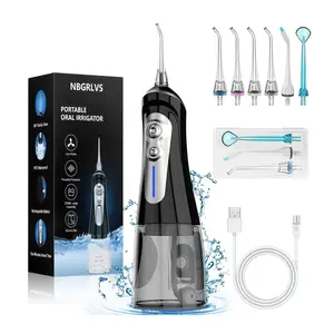 NBGRLVS Water Dental Flosser - 6 Modes, 320ML Portable & Rechargeable, IPX7 Waterproof - Home and Travel Oral Care NBGRLVS Water Dental Flosser - 6 Modes, 320ML Portable & Rechargeable, IPX7 Waterproof - Home and Travel Oral Care