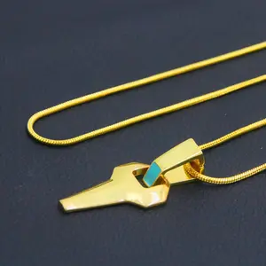 2025 New Halloween series games peripheral cyberpunk runner davia necklace cross punk fluorescent pendant Fashion Chic Accessories Fashionable Accessories