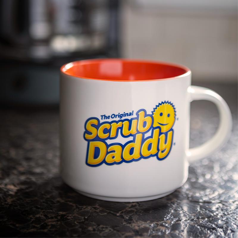 Scrub Daddy Logo Ceramic Mug - Reusable Coffee Cup - Drinkware Washable