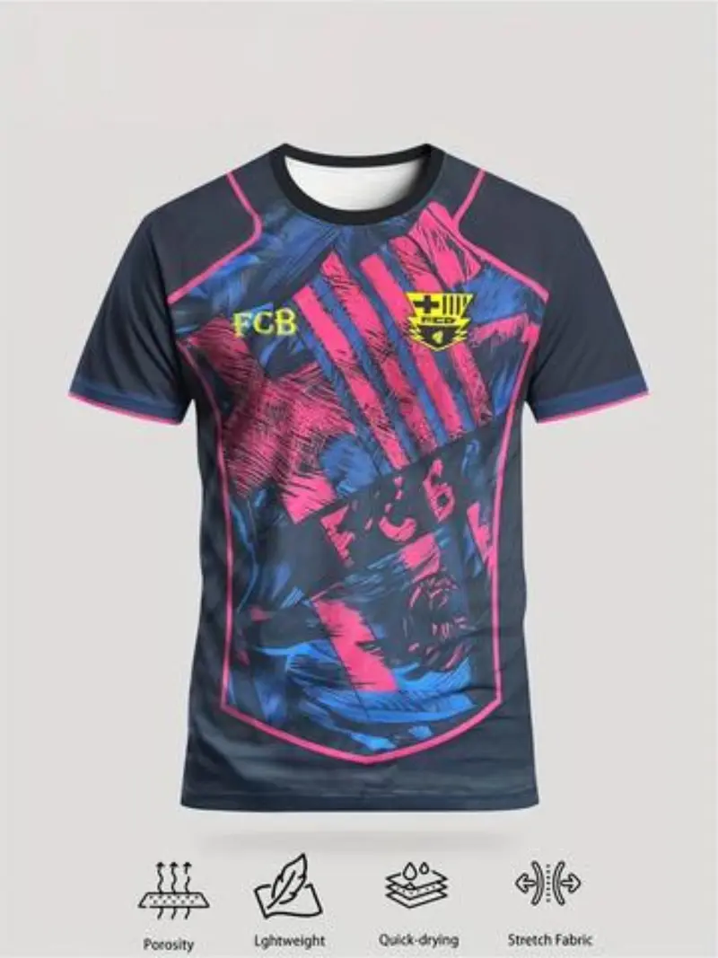T-shirt Vintage FC Barcelone – Barca Art – Blanc – Taille S – Parfait état
