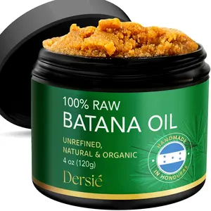 Dersie 100% Raw Batana Oil Paste – Unrefined Batana Butter for Hair Growth & Thinning Hair – Deep Scalp & Hair Care for Dry, Damaged, High Porosity & Thin Hair – Authentic Batana from Honduras (4 oz)