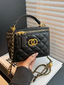Elegant Women's Crossbody Square Bag, Versatile Daily Commute Backpack, New Trendy Fashion Accessory, Casual Trendy Bag, Trendy Commuter Purse, Perfect for All Seasons, Fashionable Crossbody Bag