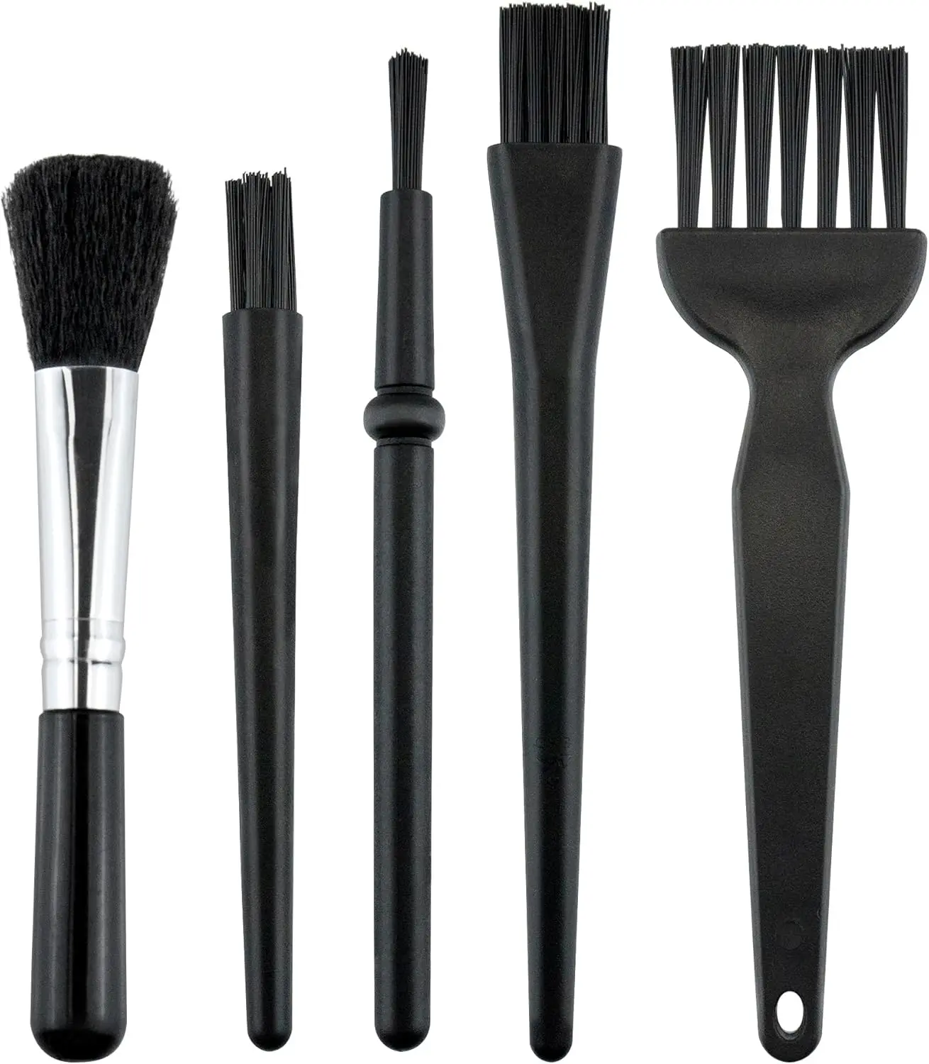 5 Pack Small Keyboard Cleaning Brush Set, Nylon PP Handle Anti-Static Dust Cleaning Brush.