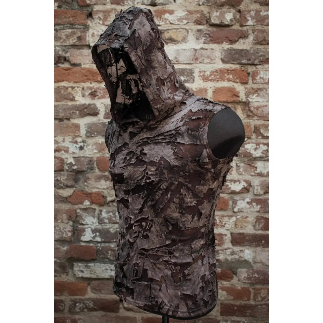 MEN'S HOODIE T - GREY ZOMBIE FABRIC