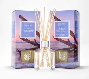 HomeWorx by Slatkin + Co. S/2 Ocean Driftwood Reed Diffusers