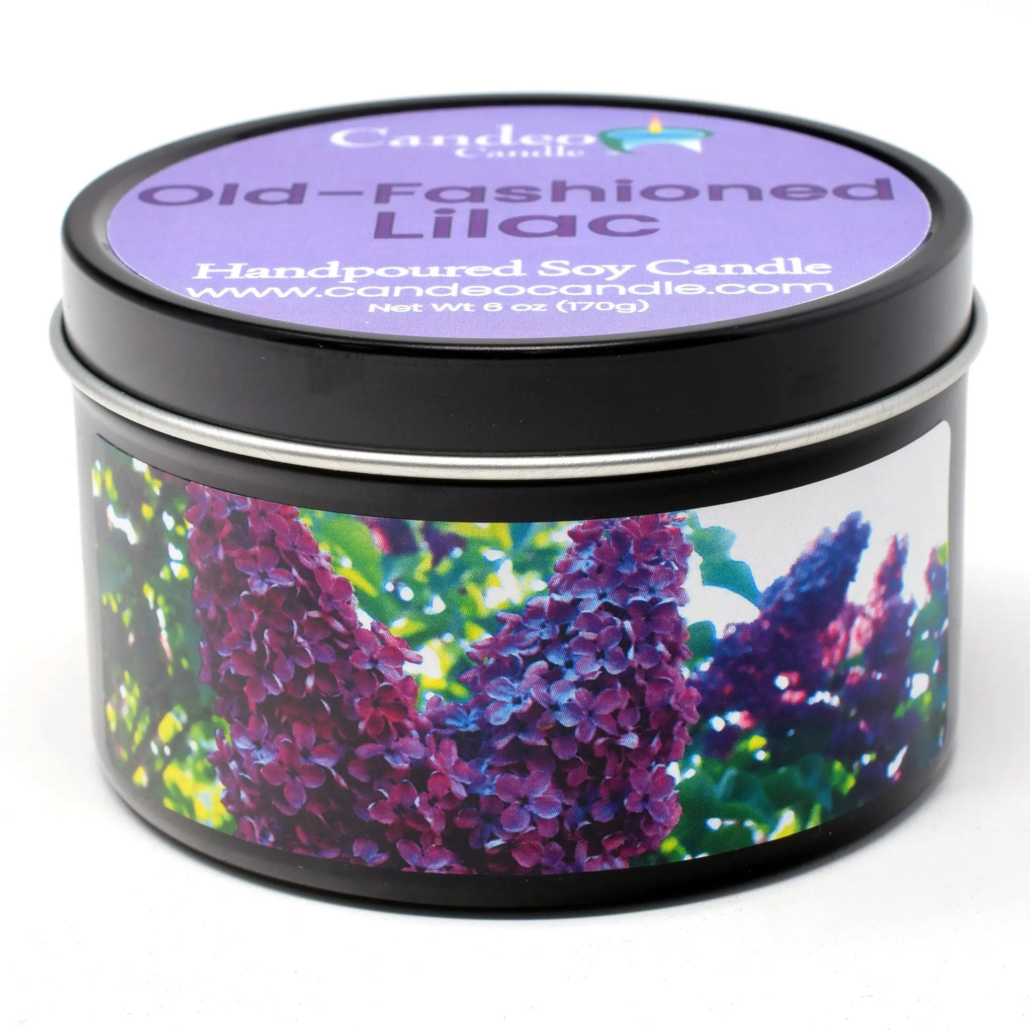 Old-Fashioned Lilac, 6oz Soy Candle Tin