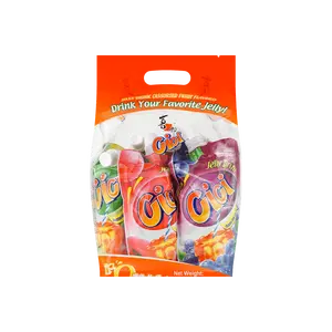 STRONGFOOD Mixed Fruit Jelly Drink Pouches - 6 Pack (150g Each) - Fun & Refreshing Snack for Kids & Adults