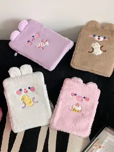 Fashion Cartoon Plush Tablet Case, Apple iPad Inner Pouch 10.5 Inch 11 Inch Learning Machine Tablet Storage Bag