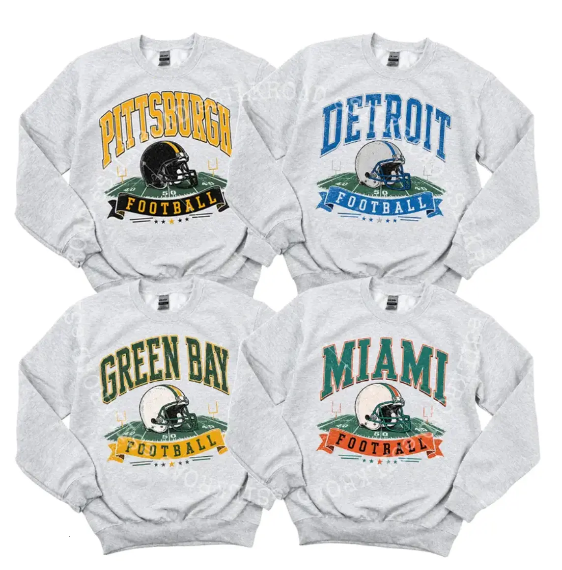 [Sale 50% off] Vintage 90s Hometown All Team Football Unisex Crewneck Sweatshirt, Retro Football Game Day Graphic Shirt, Gift Shirt for Football Fans, Game Day Outfit