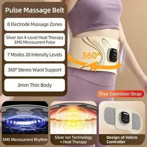 Smart EMS Microcurrent Fitness Belt Home Body Shaping Massage Waist Trainer Waist Training Belt