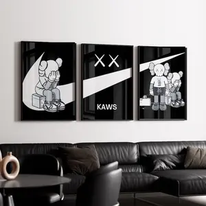 Hypebeast Kaws Poster set of 3,Printable kaws Graffiti print, Hypebeast Toys, Hypebeast Sneaker, Sneaker Prints