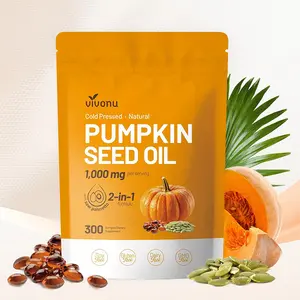 Natural pumpkin seed oil and saw palmetto softgel 1000mg high content plant esters 300 capsules Vitamin Dietary Fitness Healthcare